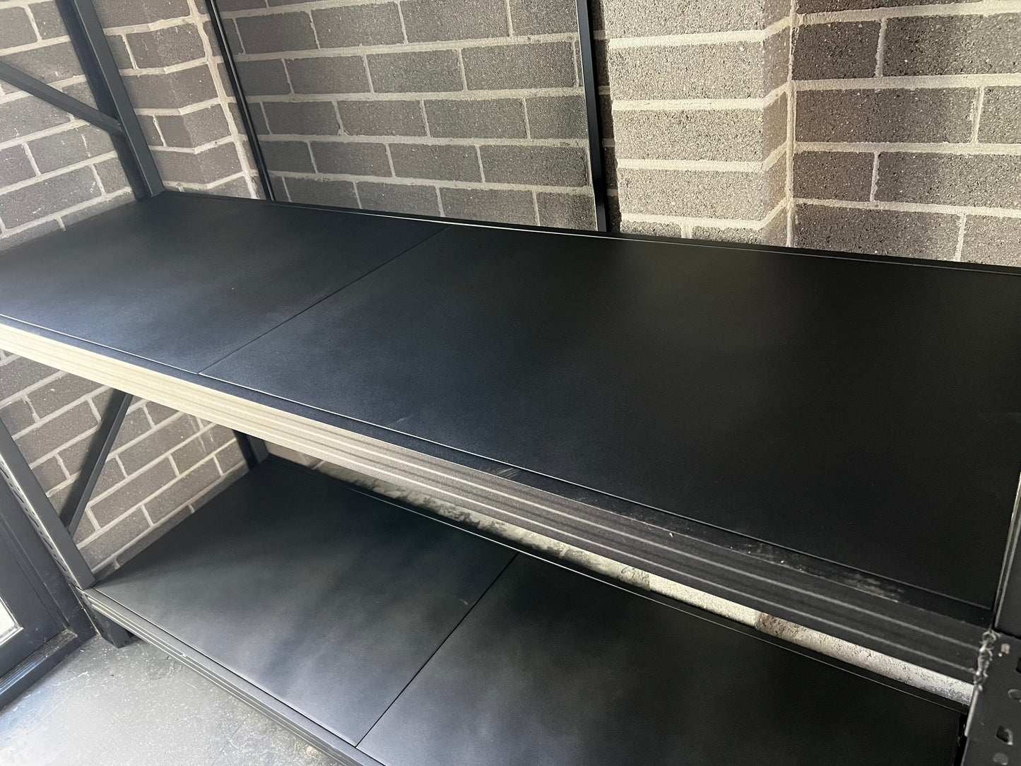 Matt Black Garage Long Span Shelving Units - Boltless Steel Racking Storage Shelves-2000x2000x600/800kg-DRY-Venture