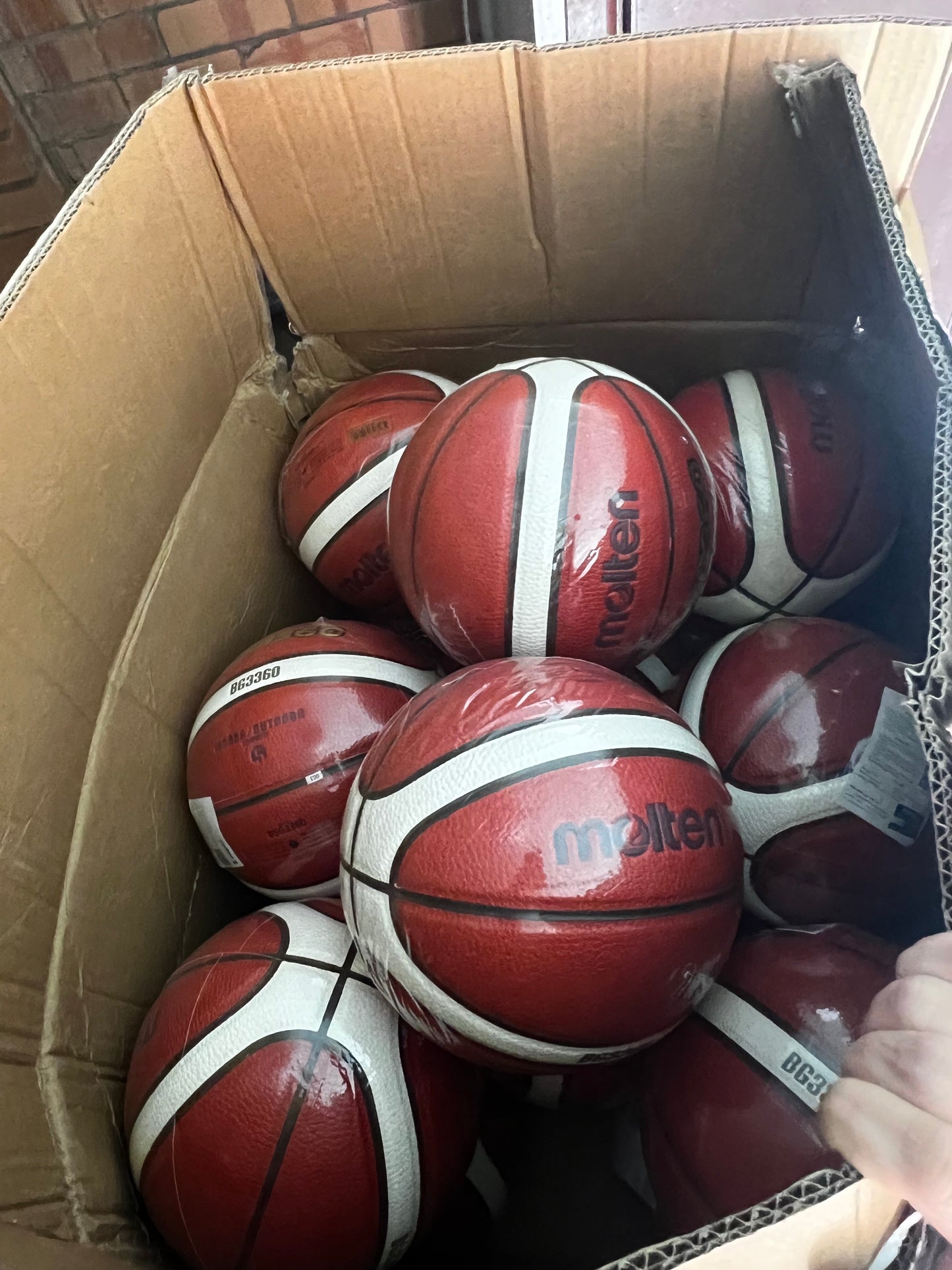 Molten BG3360 size 6 leather professional basketball