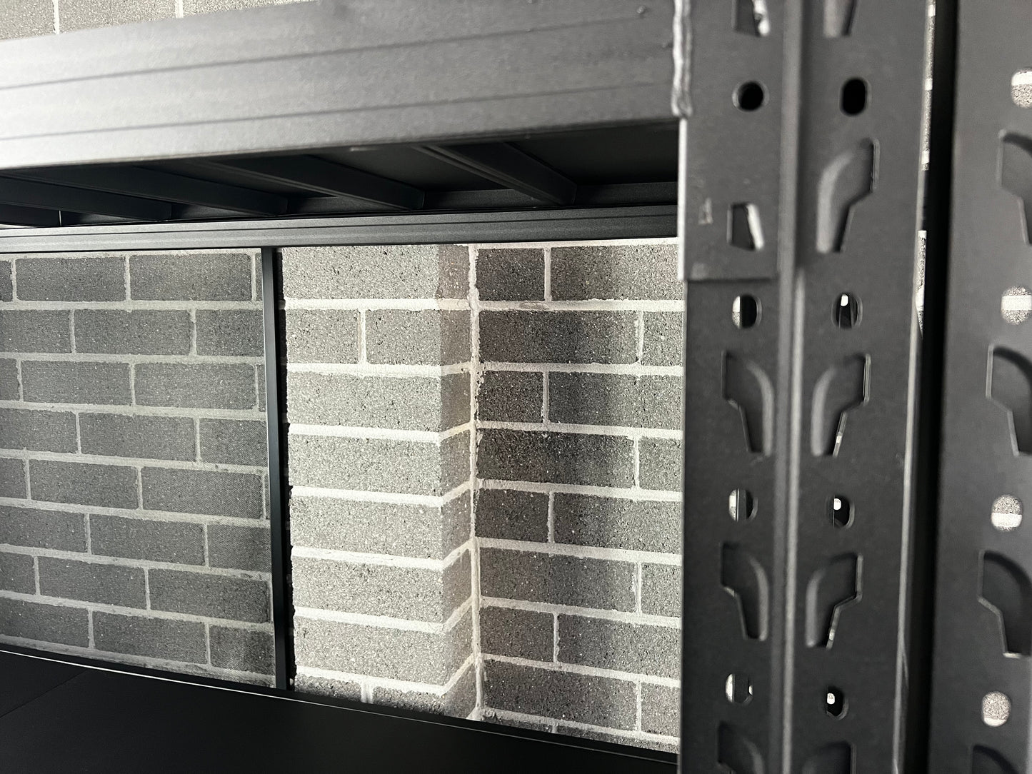 Matt Black Garage Long Span Shelving Units - Boltless Steel Racking Storage Shelves-2000x2000x600/800kg-DRY-Venture