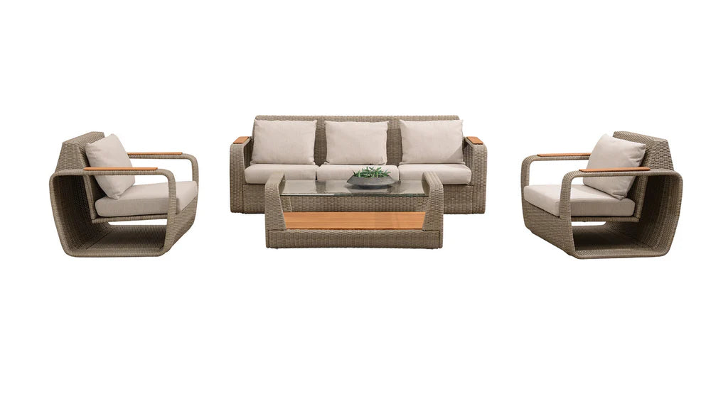 Designer Four Pieces Outdoor Lounge and Dining Furniture