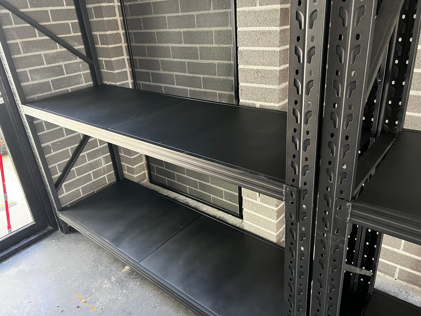 Matt Black Garage Industrial Shelving Units - Boltless Steel Racking Storage Shelves-2000x2000x600/800kg-DRY-Venture