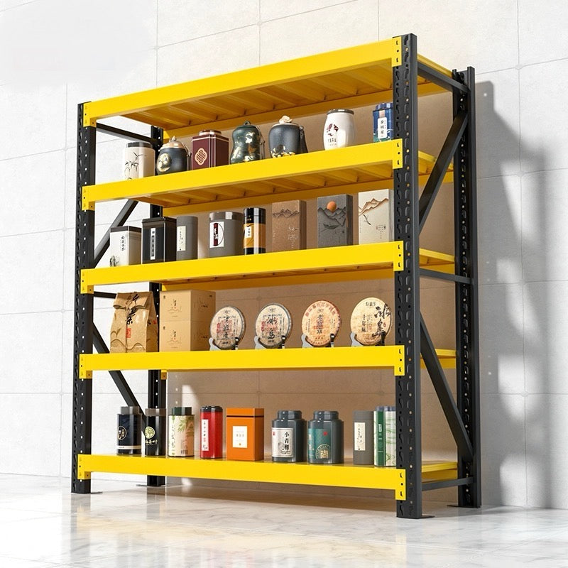 Yellow&Black Garage Industrial Shelving Units - Boltless Steel Racking Storage Shelves-2000x2000x600/800kg-DRY-Venture