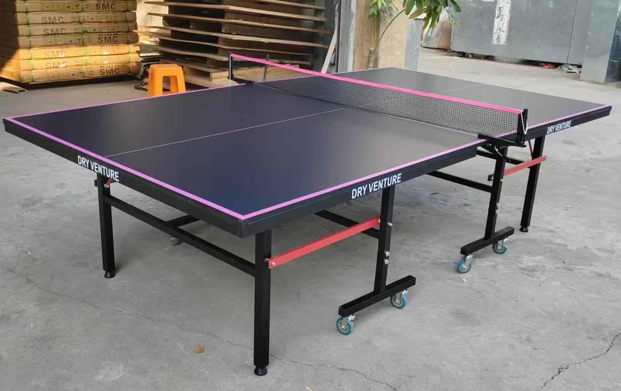 19mm BLACK Professional Table Tennis table PingPong table with castor wheels DRY VENTURE