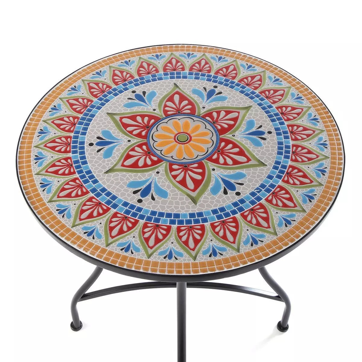 Colorful Mosaic Metal Table set