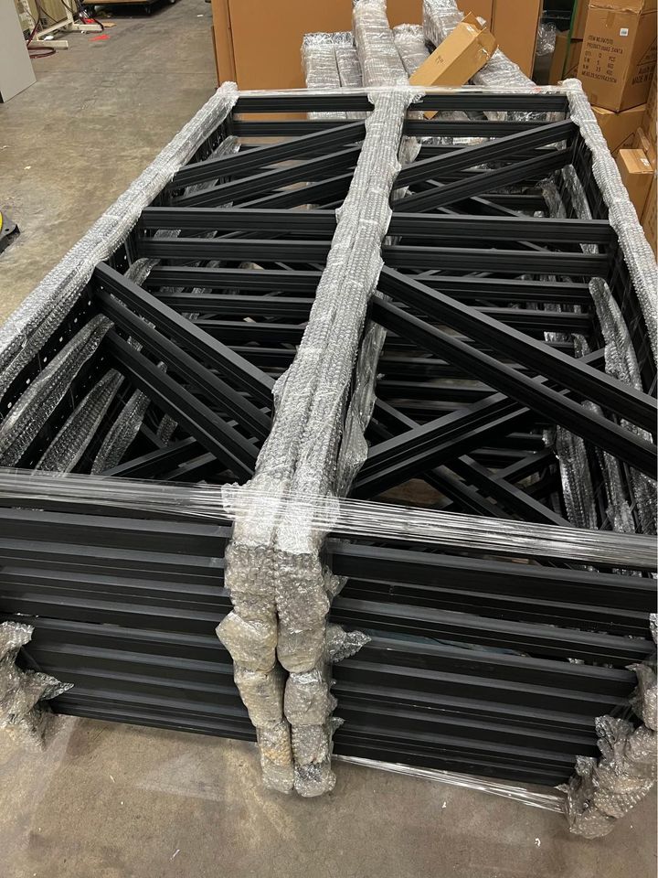 Matt Black Garage Long Span Shelving Units - Boltless Steel Racking Storage Shelves-2000x2000x600/800kg-DRY-Venture